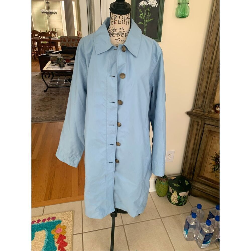 Vintage 90s Women's Lands' End Trench Coat
